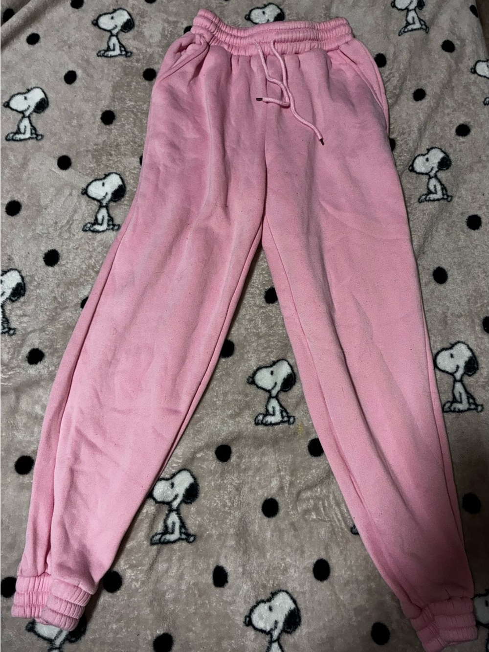 SHEIN Pink Drawstring Track Jogger Pants